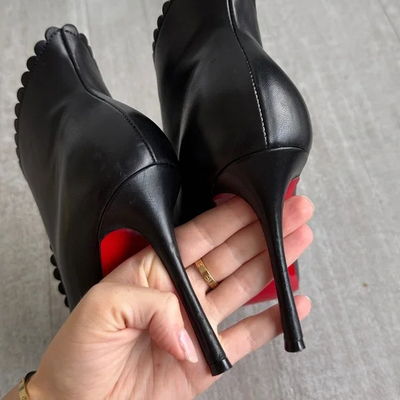 Black Christian Louboutin boots - Deguise 100 Nappa Shiny size 35 - Picture 7 of 15
